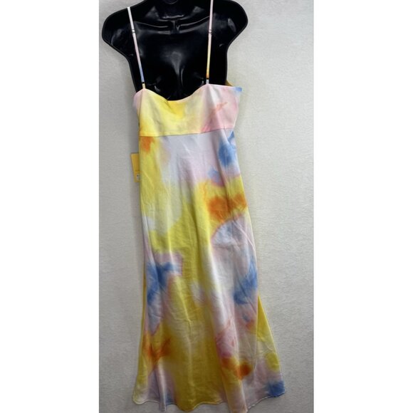Diane Von Furstenberg for Target Women's Sunset Satin Slip Dress Size Large NWT - Picture 5 of 8